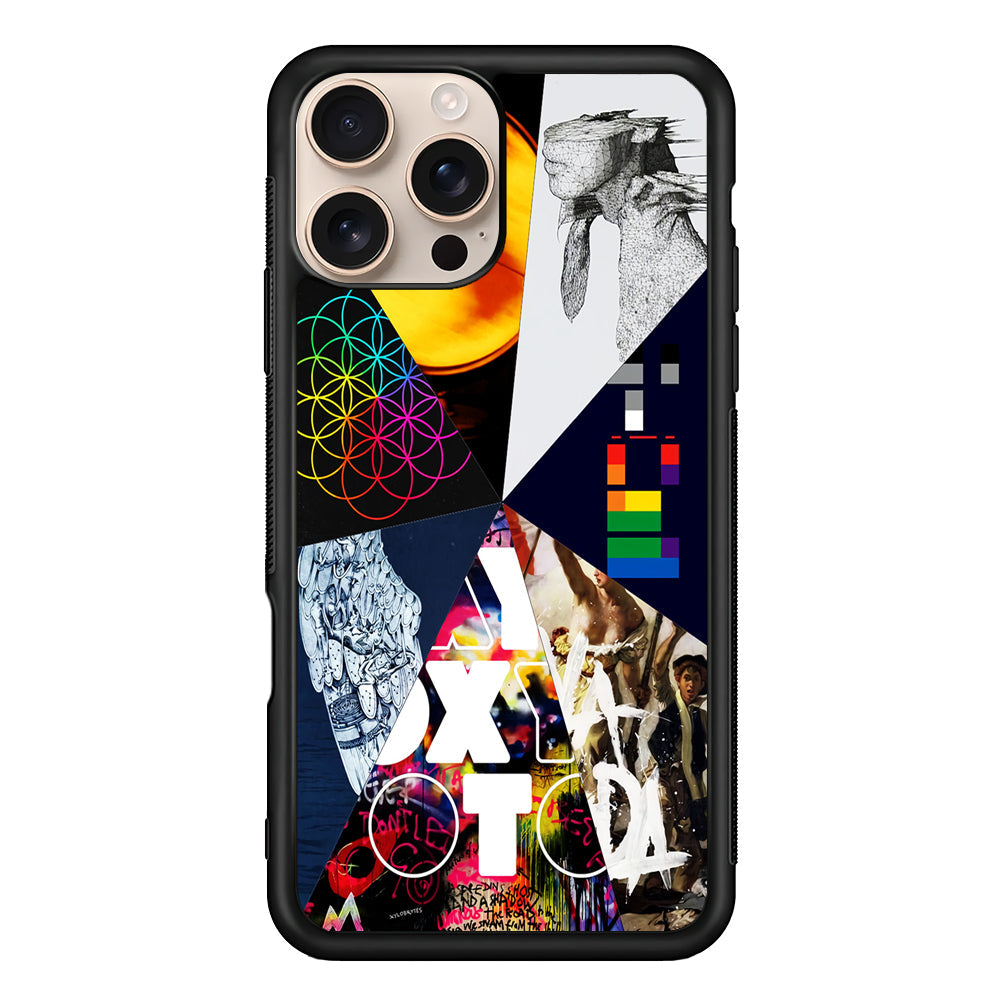 Coldplay Album Cover Collage iPhone 16 Pro Max Case - iPhone 16 Pro Max