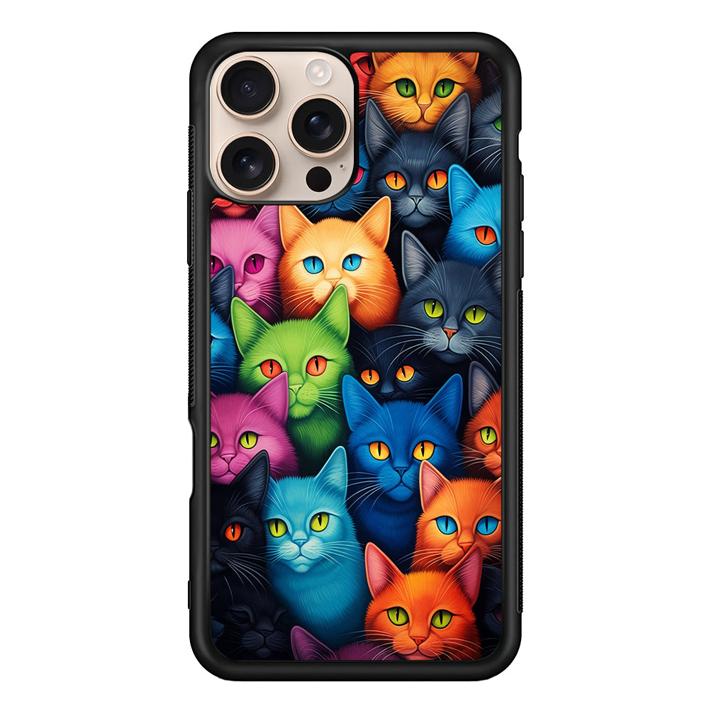 Collection of Colorful Cats iPhone 16 Pro Case - iPhone 16 Pro
