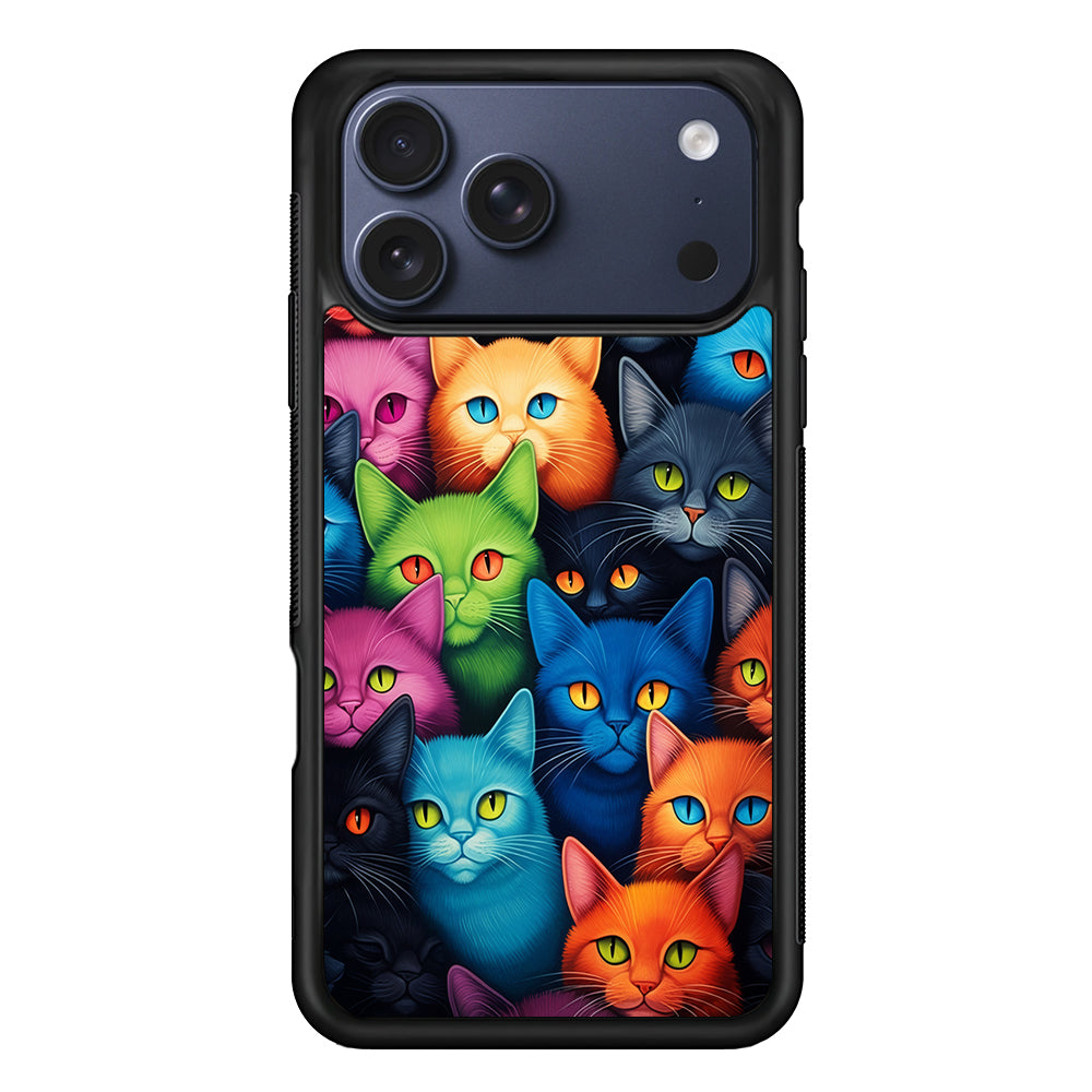 Collection of Colorful Cats iPhone 17 Pro Case - Xtracase