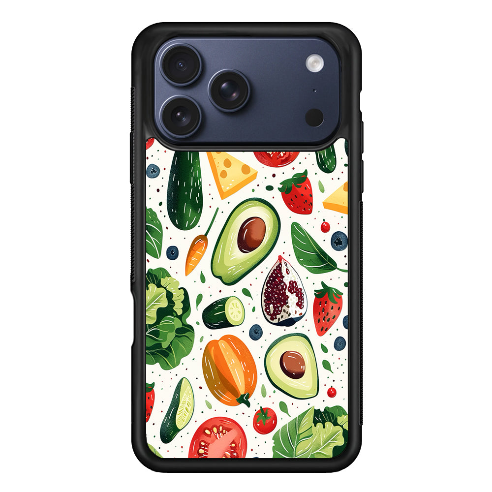 Collection of Fruits and Vegetables iPhone 17 Pro Case - Xtracase