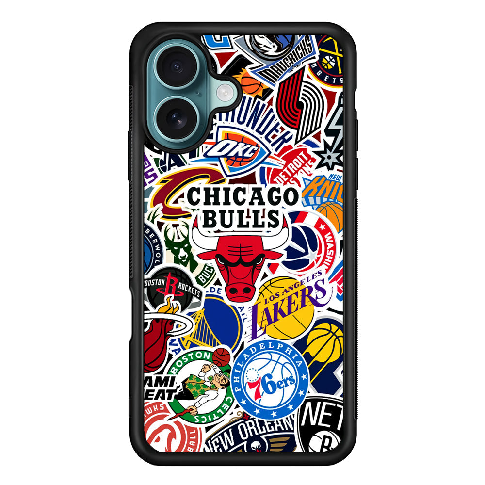 Collection of NBA Club logos iPhone 16 Plus Case - Xtracase