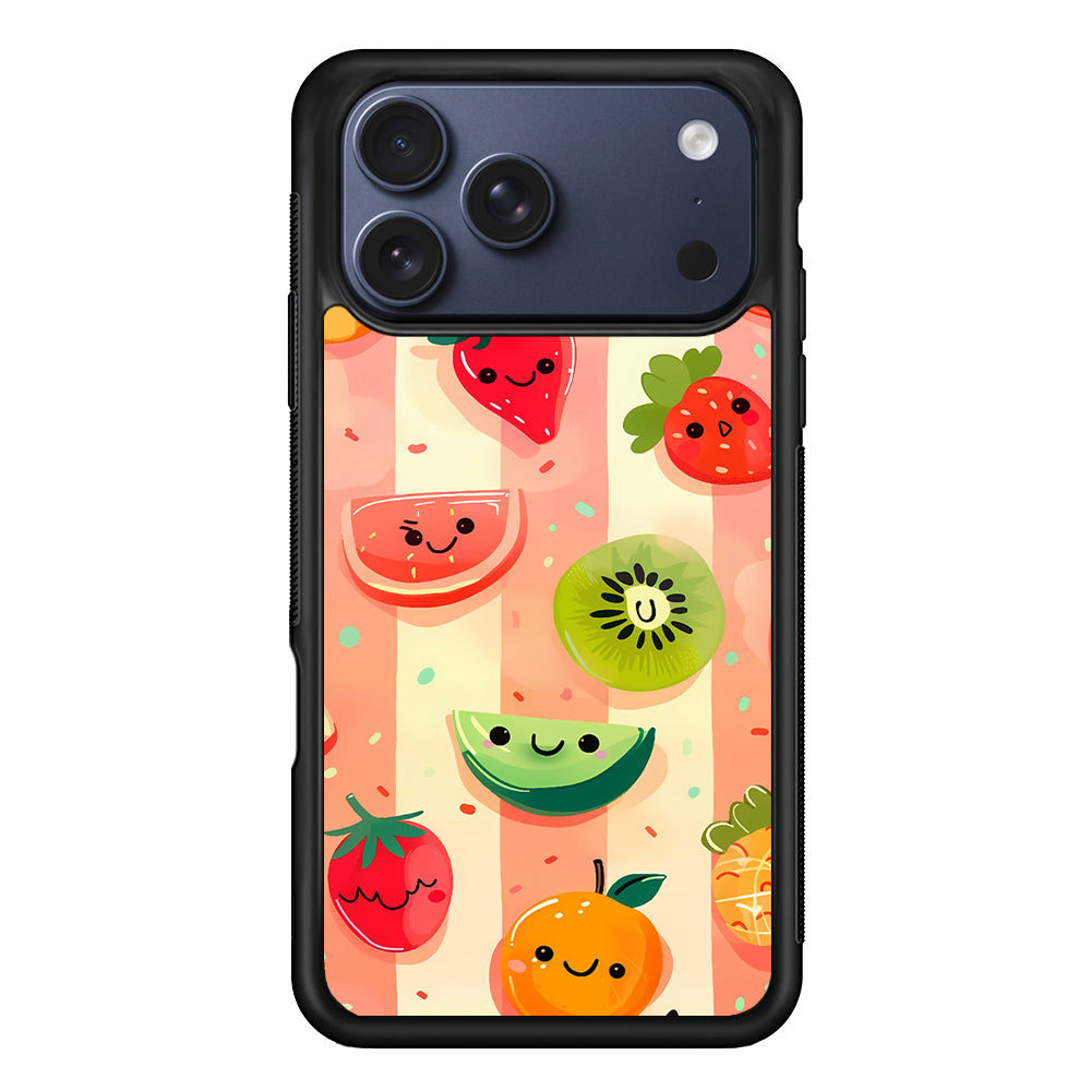 Colorful Fruit Cartoon Stripe iPhone 17 Pro Max Case - Xtracase