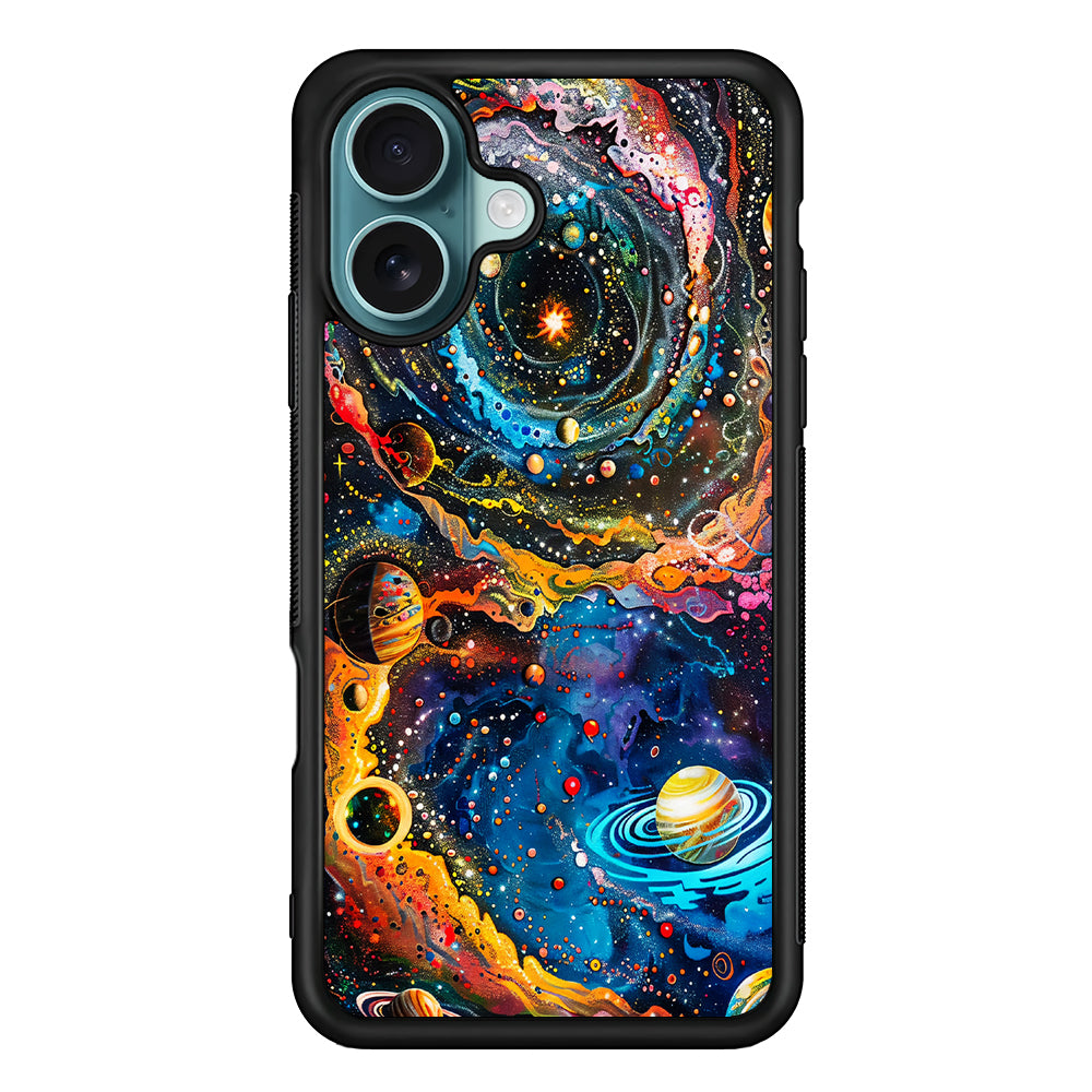 Colorful Galaxy Many Planets iPhone 16 Case - Xtracase