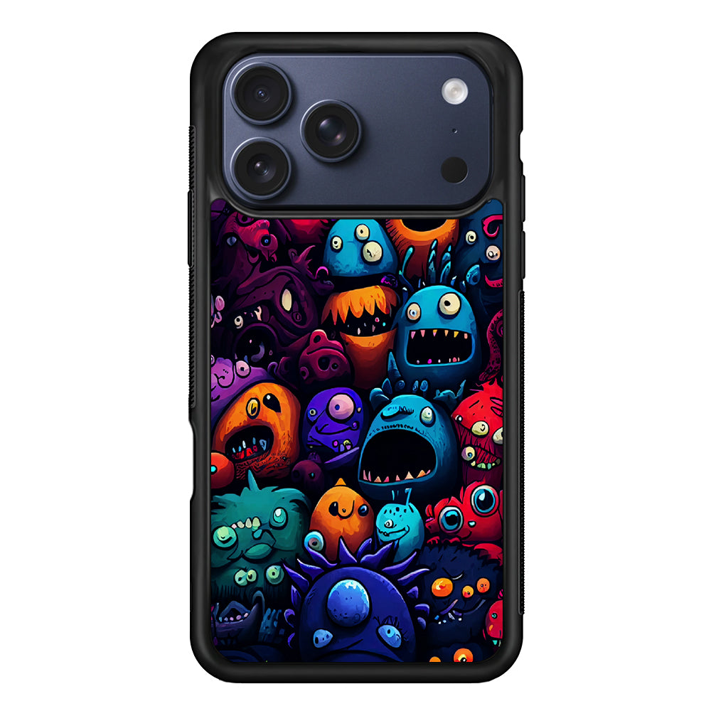 Colorful Monster Doodle Art iPhone 17 Pro Max Case - Xtracase