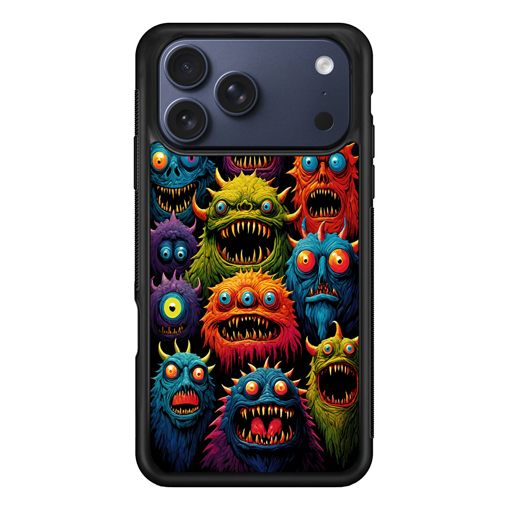 Colorful Scary Monster Doodle iPhone 17 Pro Max Case - Xtracase