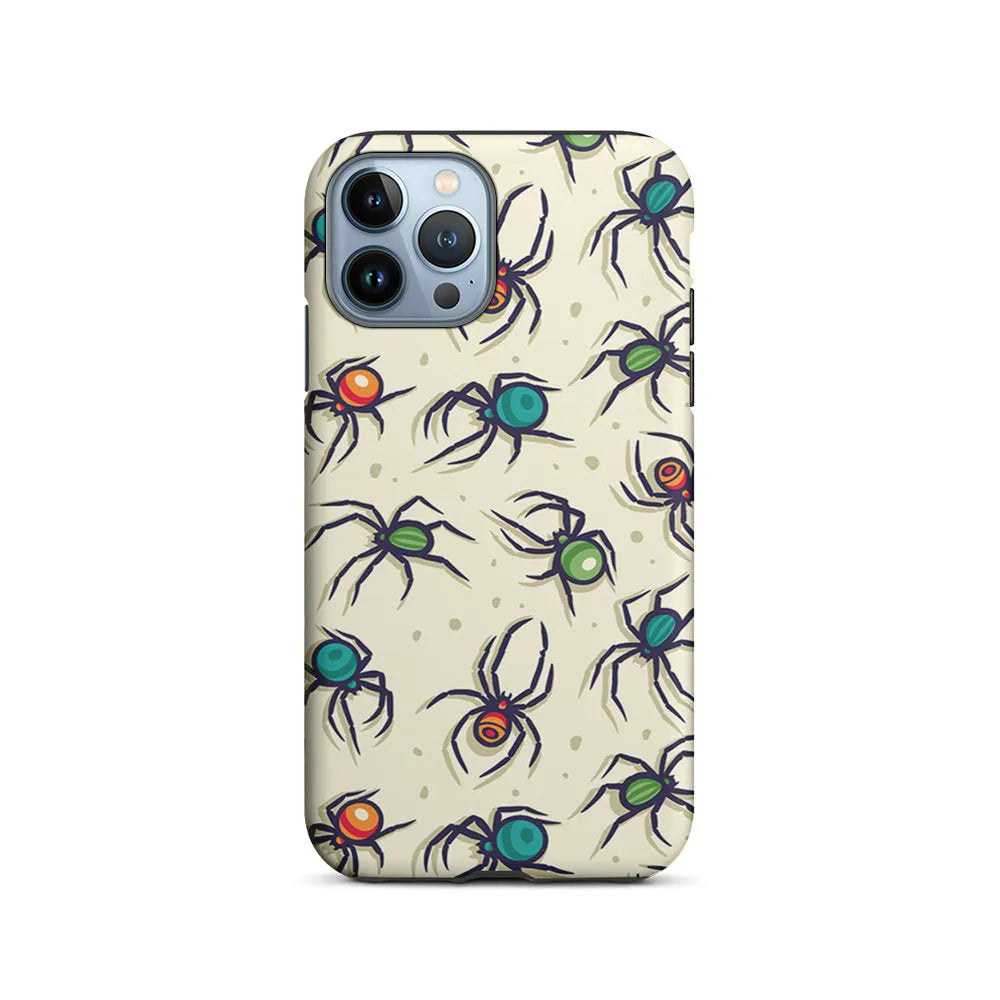 Colorful Spider Collection iPhone 13 Pro Max Case-2 in 1 Tough Case-Xtracase