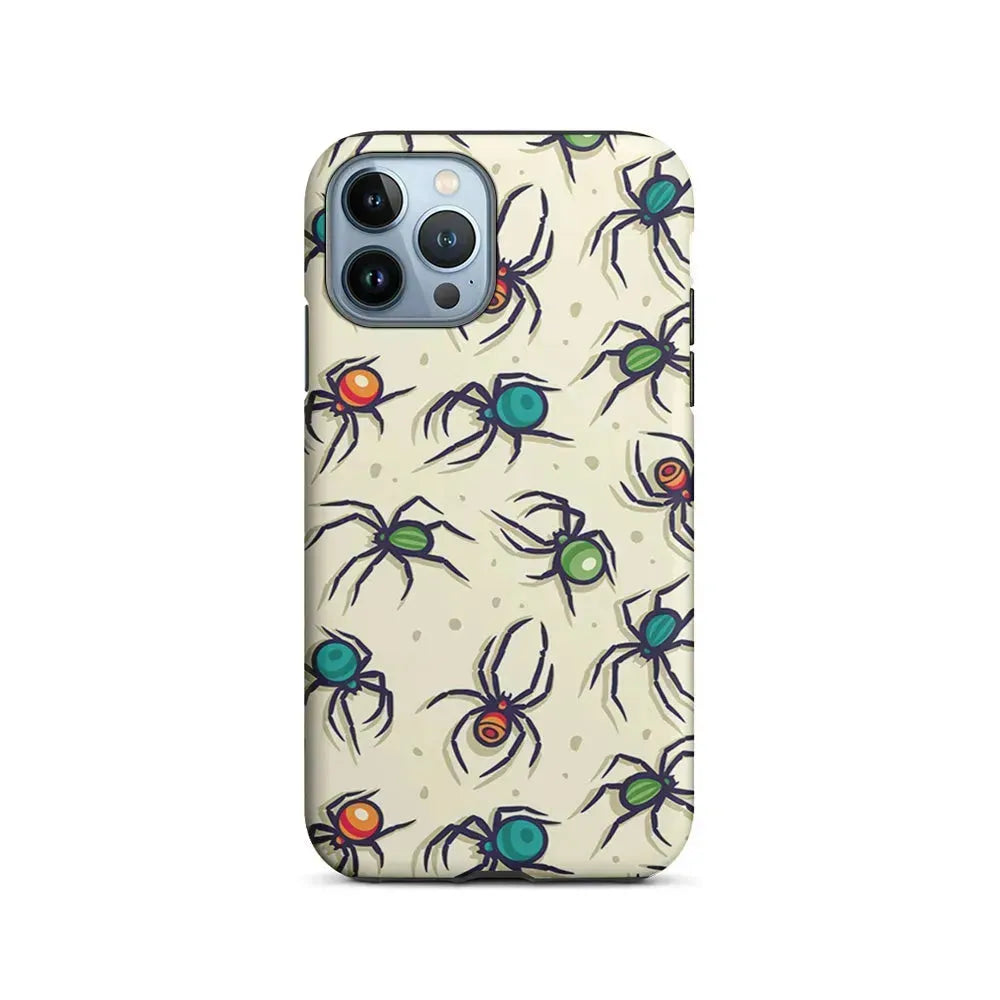 Colorful Spider Collection iPhone 15 Pro Max Case-2 in 1 Tough Case-Xtracase