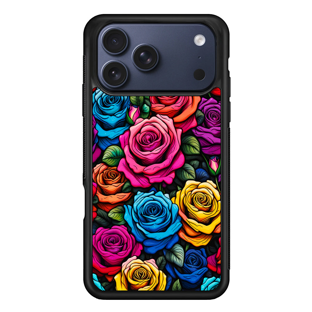 Colourful Roses Flowers Aesthetic iPhone 17 Pro Max Case - Xtracase