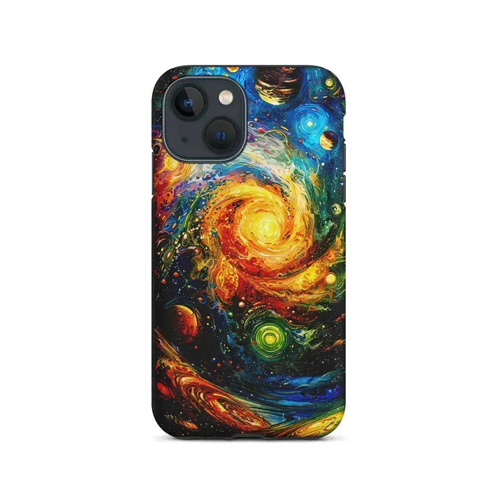 Cosmic Space World of Planets iPhone 13 Mini Case-2 in 1 Tough Case-Xtracase