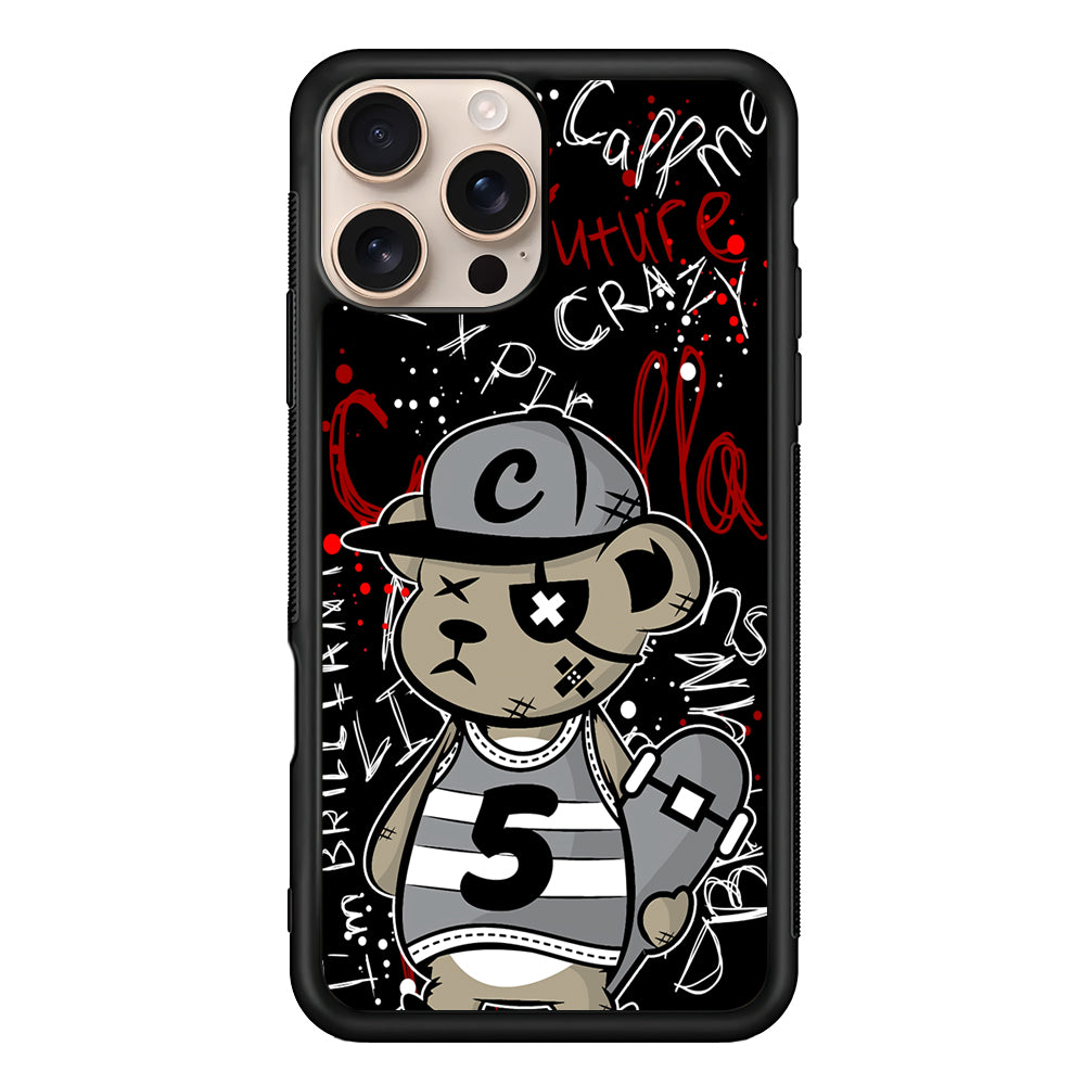 Crew Five Skater Bear iPhone 16 Pro Case - iPhone 16 Pro