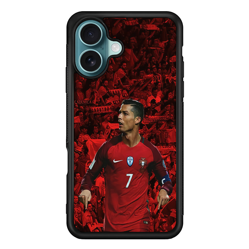 Cristiano Ronaldo Portugal iPhone 16 Plus Case - Xtracase