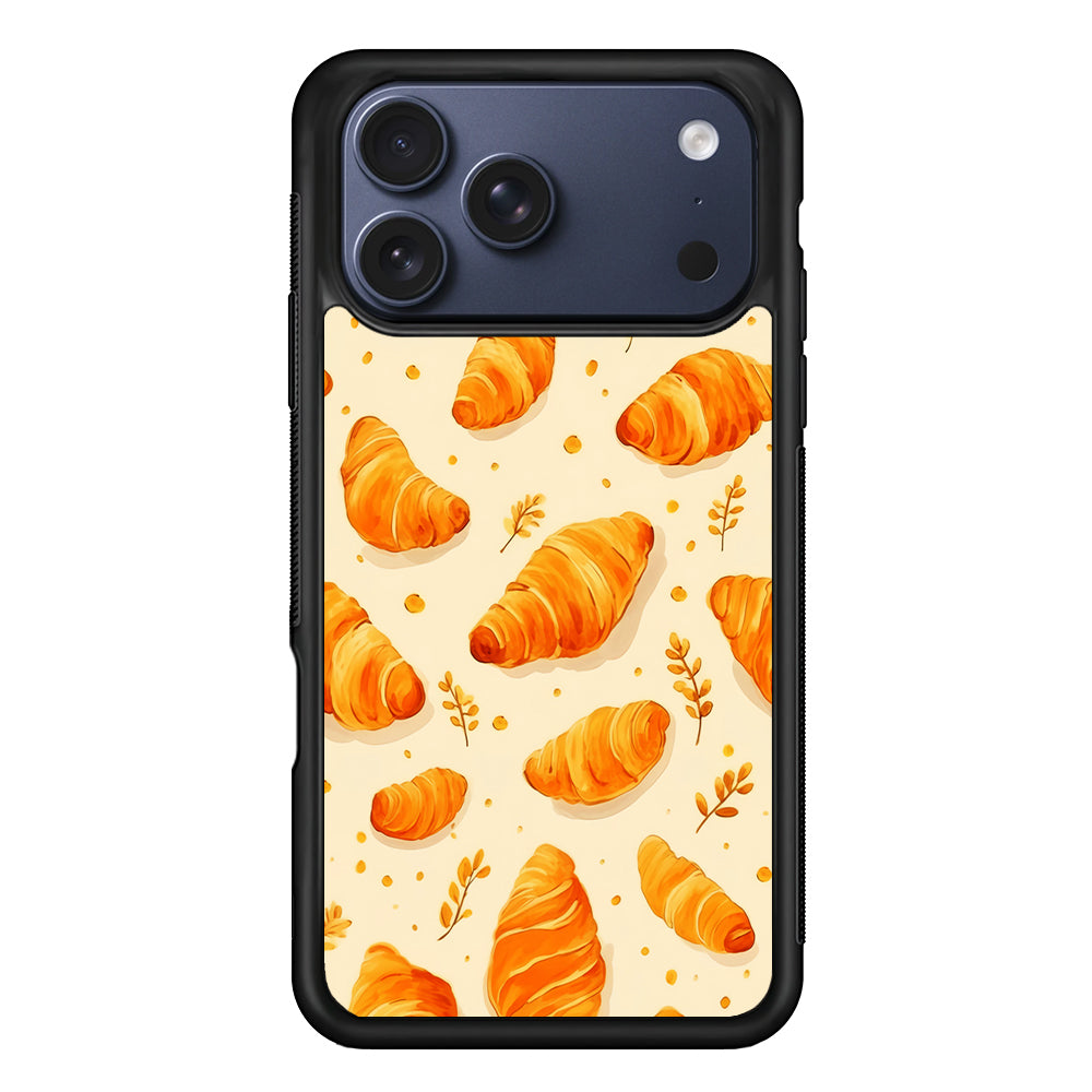 Croissant Dessert Pattern iPhone 17 Pro Case - Xtracase