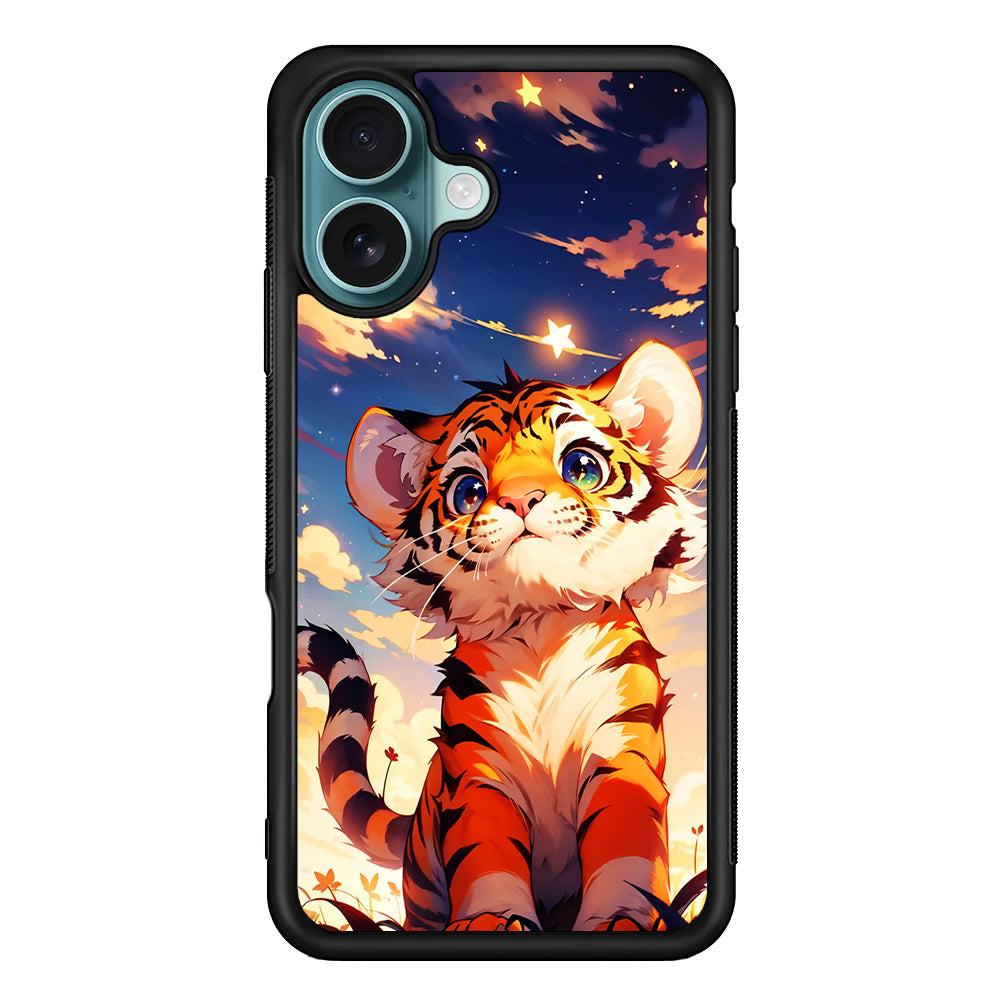 Cute Little Tiger in The Forest iPhone 16 Plus Case - Xtracase