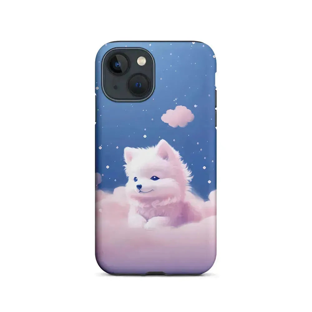 Cute Puppies Dog Dreamy iPhone 13 Mini Case-2 in 1 Tough Case-Xtracase