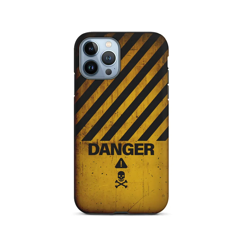Danger Symbol iPhone 13 Pro Max Case-2 in 1 Tough Case-Xtracase