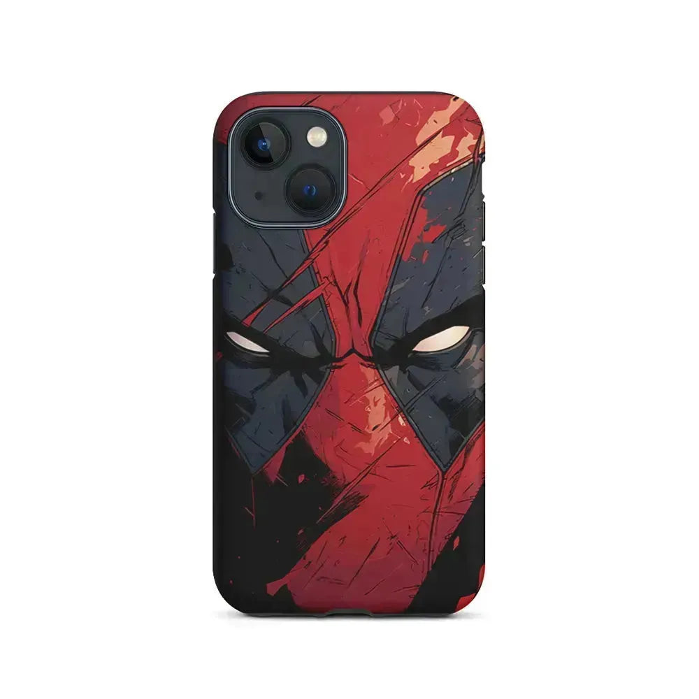 Deadpool Face iPhone 13 Mini Case-2 in 1 Tough Case-Xtracase