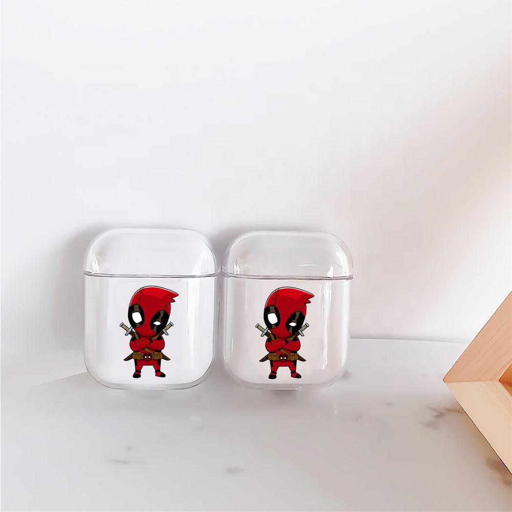 Deadpool Little Cute Protective Clear Case Cover For Apple Airpods-Xtracase