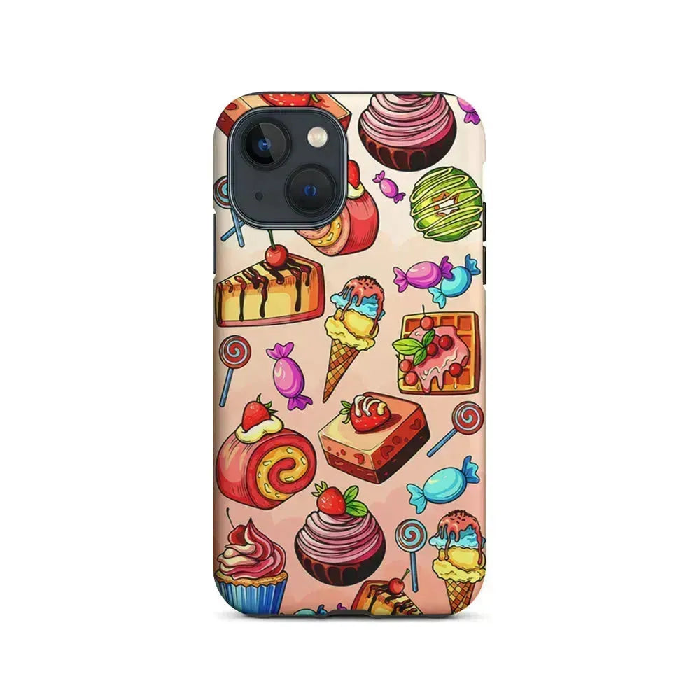 Delicious Colorful Sweets Collection iPhone 13 Mini Case-2 in 1 Tough Case-Xtracase