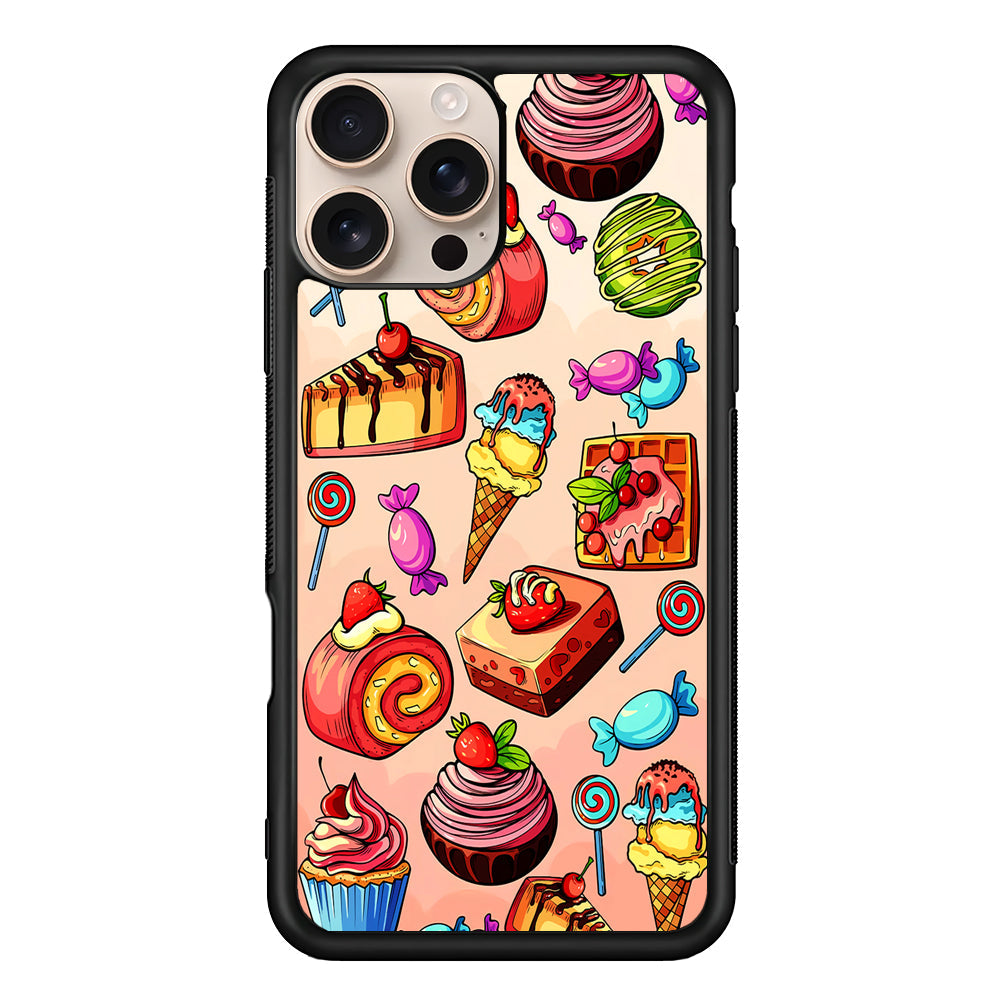 Delicious Colorful Sweets Collection iPhone 16 Pro Max Case - iPhone 16 Pro Max