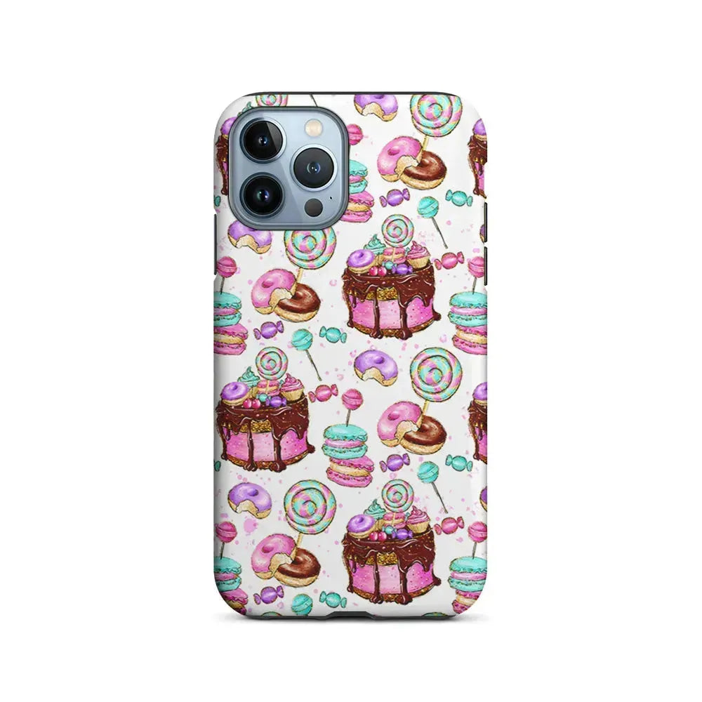 Delicious Donuts Cakes Candy iPhone 15 Pro Max Case-2 in 1 Tough Case-Xtracase