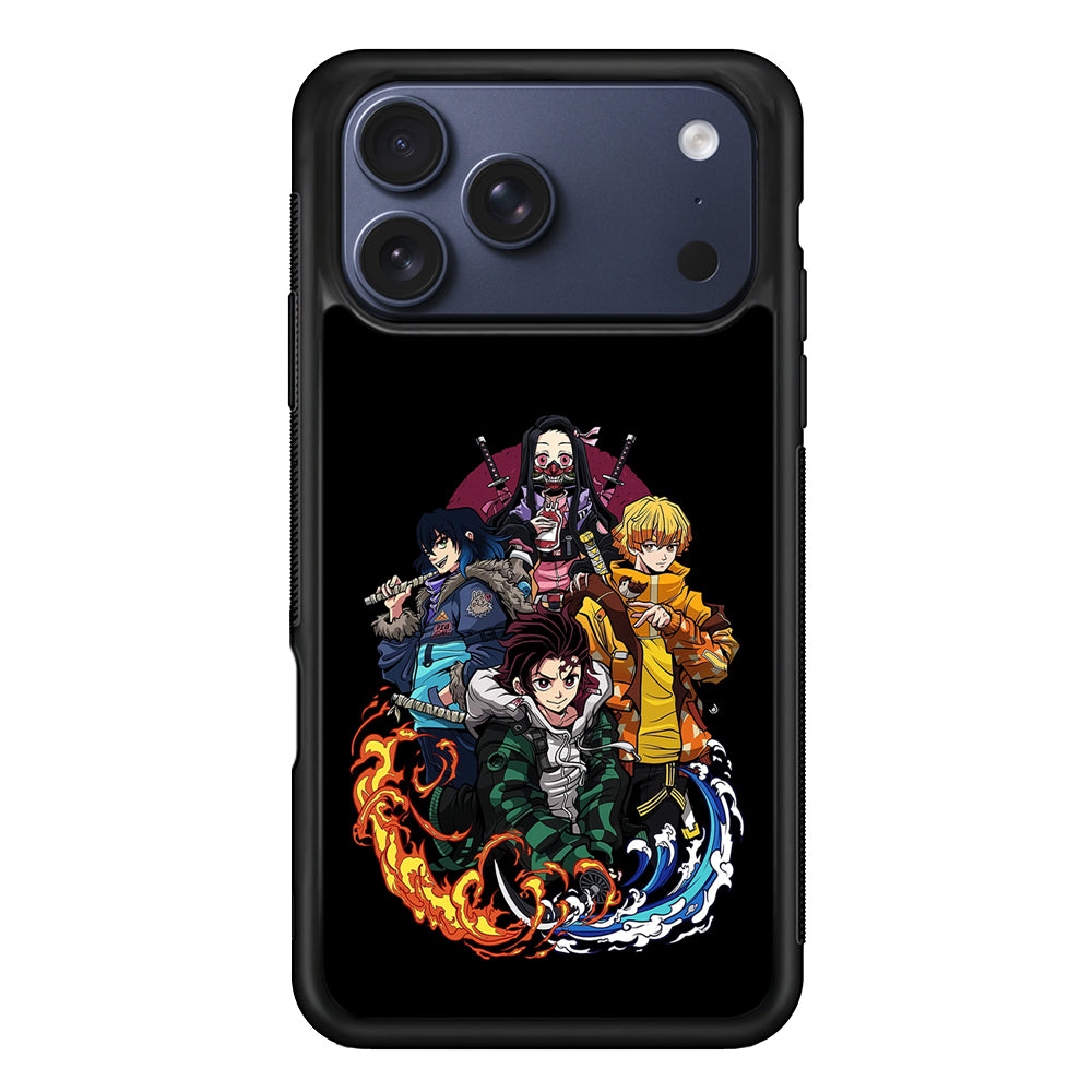 Demon Slayer Hoodie Style iPhone 17 Pro Case - Xtracase