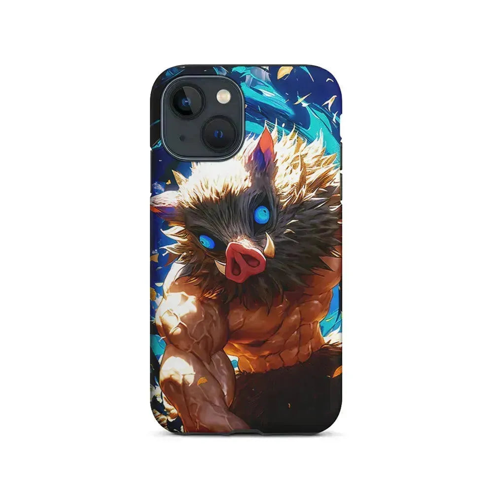 Demon Slayer Inosuke Wild Boar Mask iPhone 13 Mini Case-2 in 1 Tough Case-Xtracase