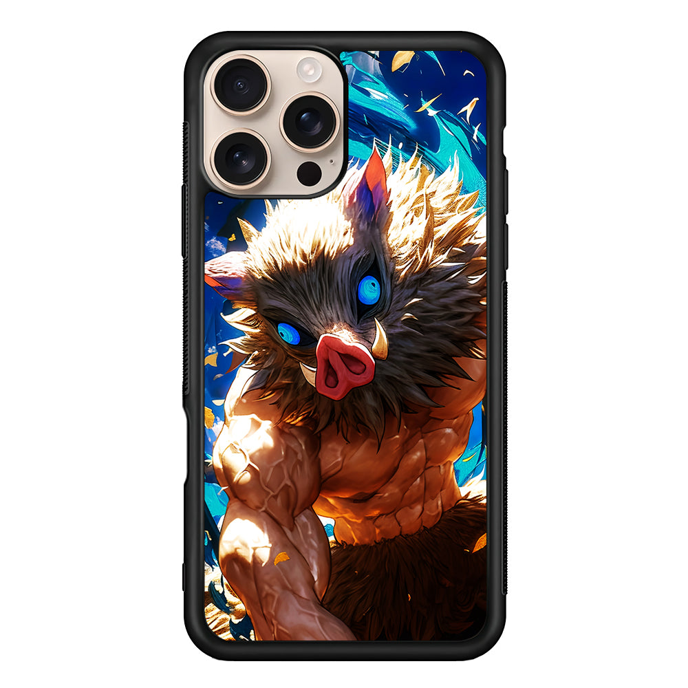 Demon Slayer Inosuke Wild Boar Mask iPhone 16 Pro Case - iPhone 16 Pro