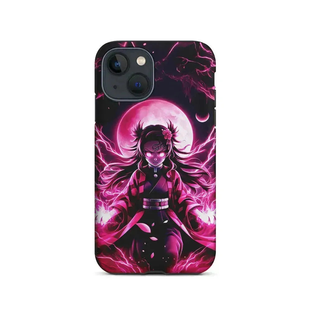 Demon Slayer Nezuko Battle Mode iPhone 13 Mini Case-2 in 1 Tough Case-Xtracase