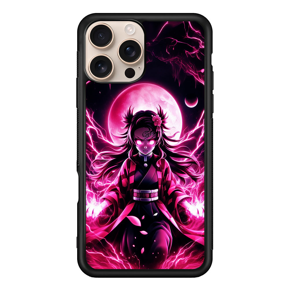 Demon Slayer Nezuko Battle Mode iPhone 16 Pro Max Case - iPhone 16 Pro Max