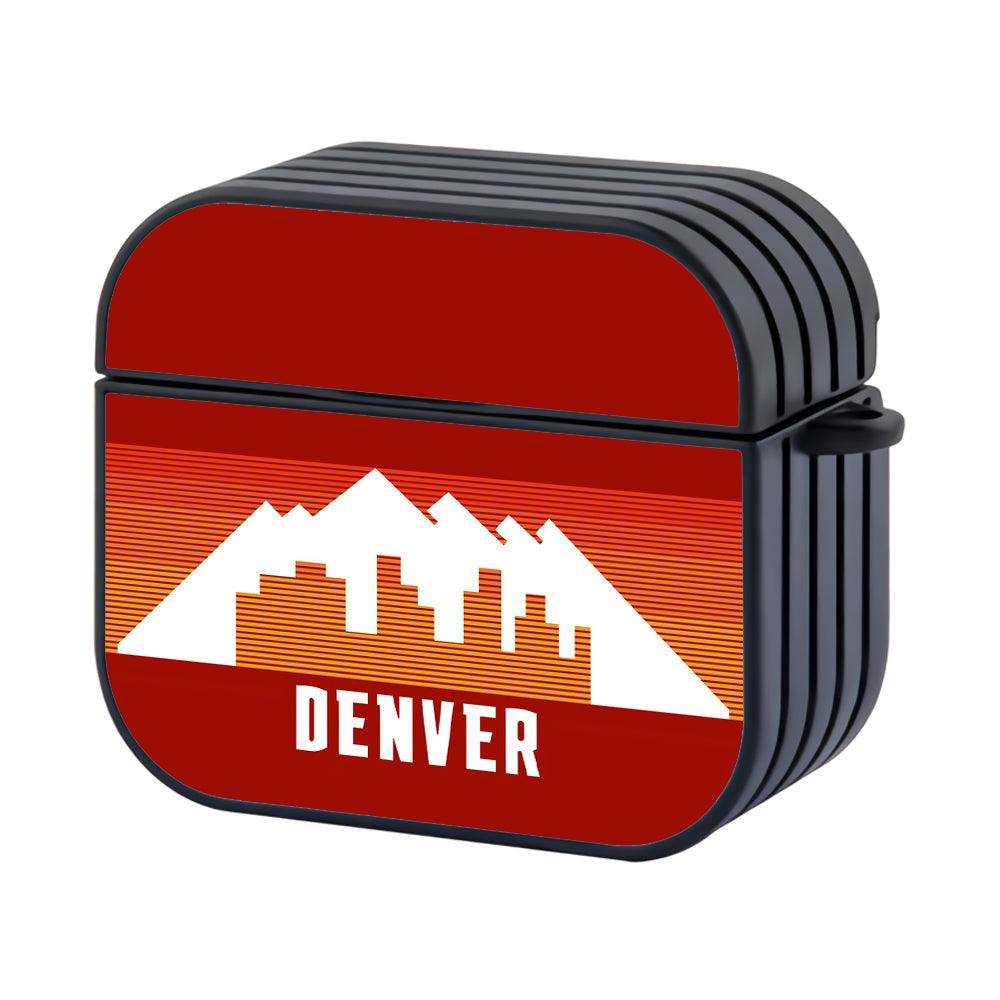 Denver Nuggets NBA Silhouette of The City Hard Plastic Case Cover For Apple Airpods 3-Xtracase