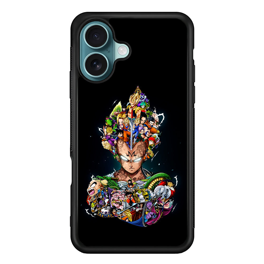 Dragon Ball Vegeta and Friends iPhone 16 Plus Case - Xtracase