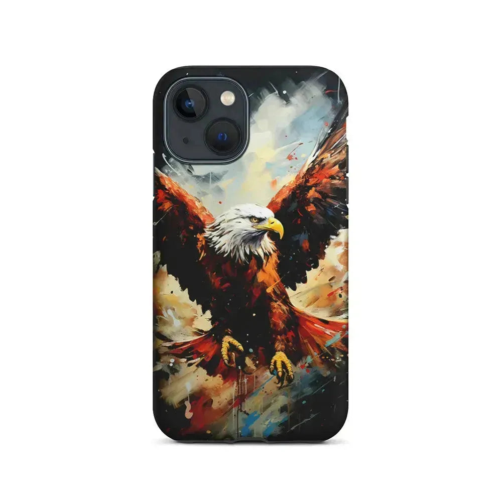Eagle Flying In The Sky iPhone 13 Mini Case-2 in 1 Tough Case-Xtracase