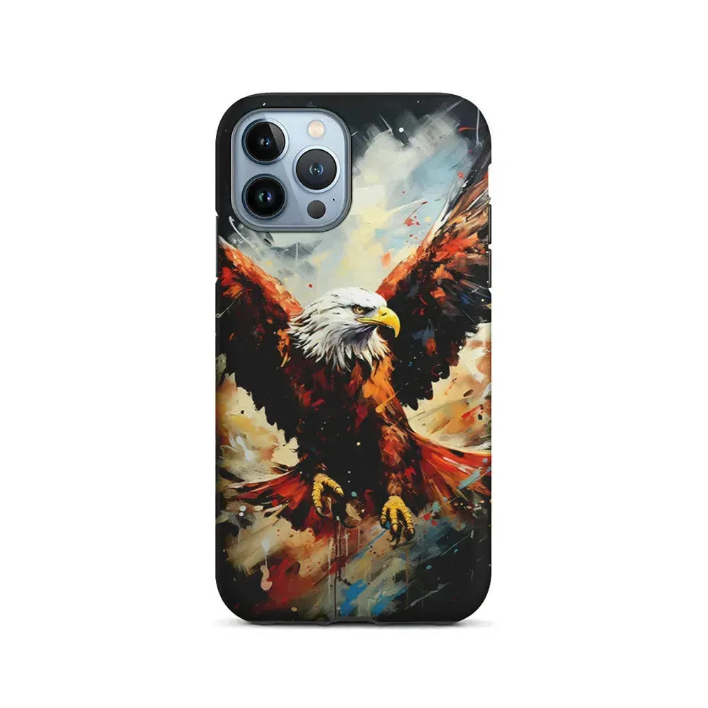 Eagle Flying In The Sky iPhone 15 Pro Max Case-2 in 1 Tough Case-Xtracase