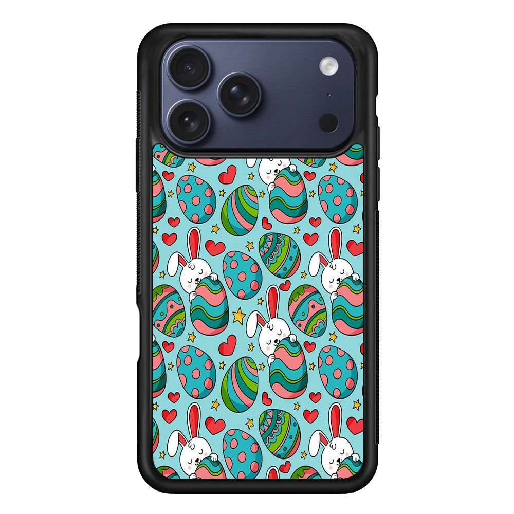 Easter Eggs and Rabbits Pattern iPhone 17 Pro Max Case - Xtracase