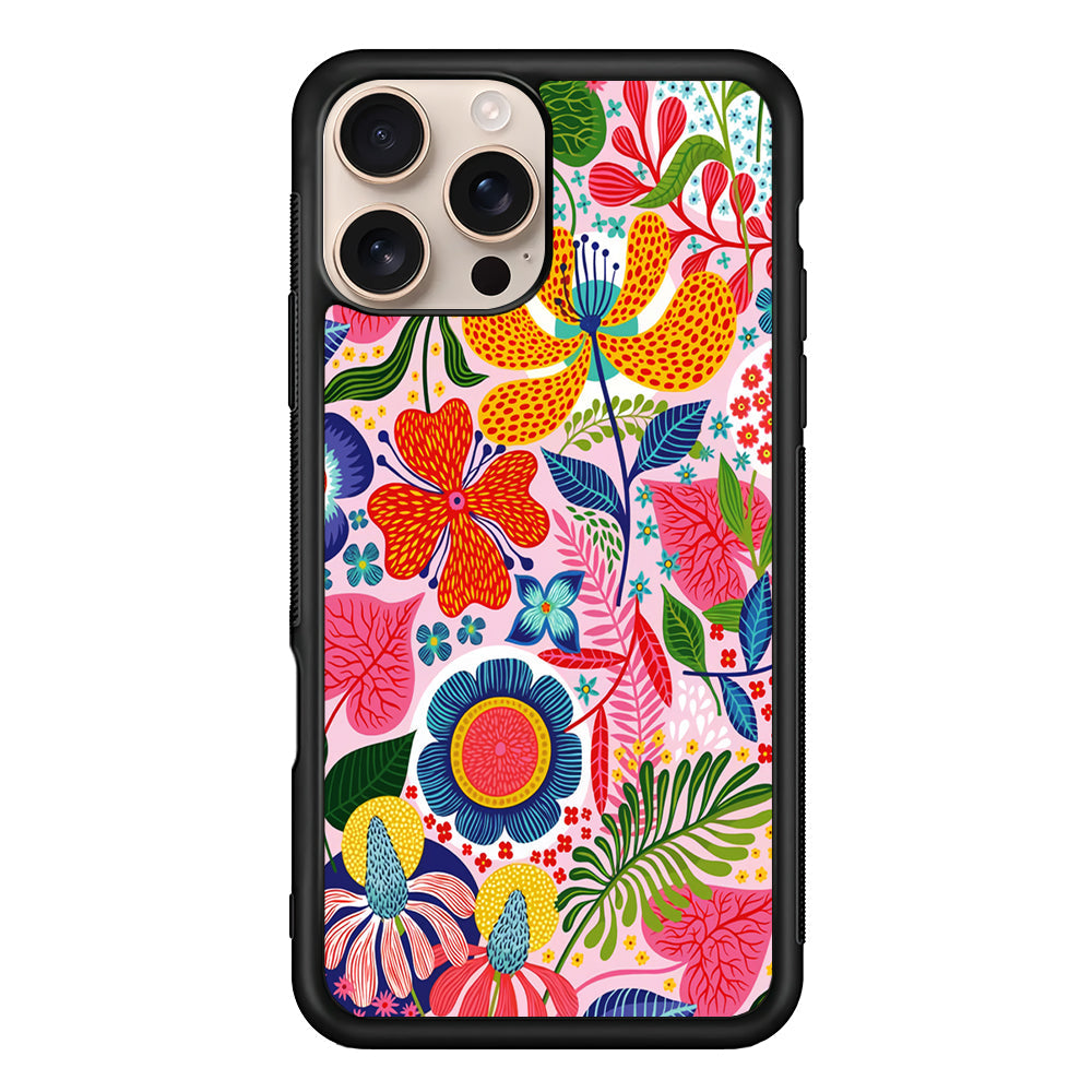 Exotic Floral Aesthetic iPhone 16 Pro Max Case - iPhone 16 Pro Max