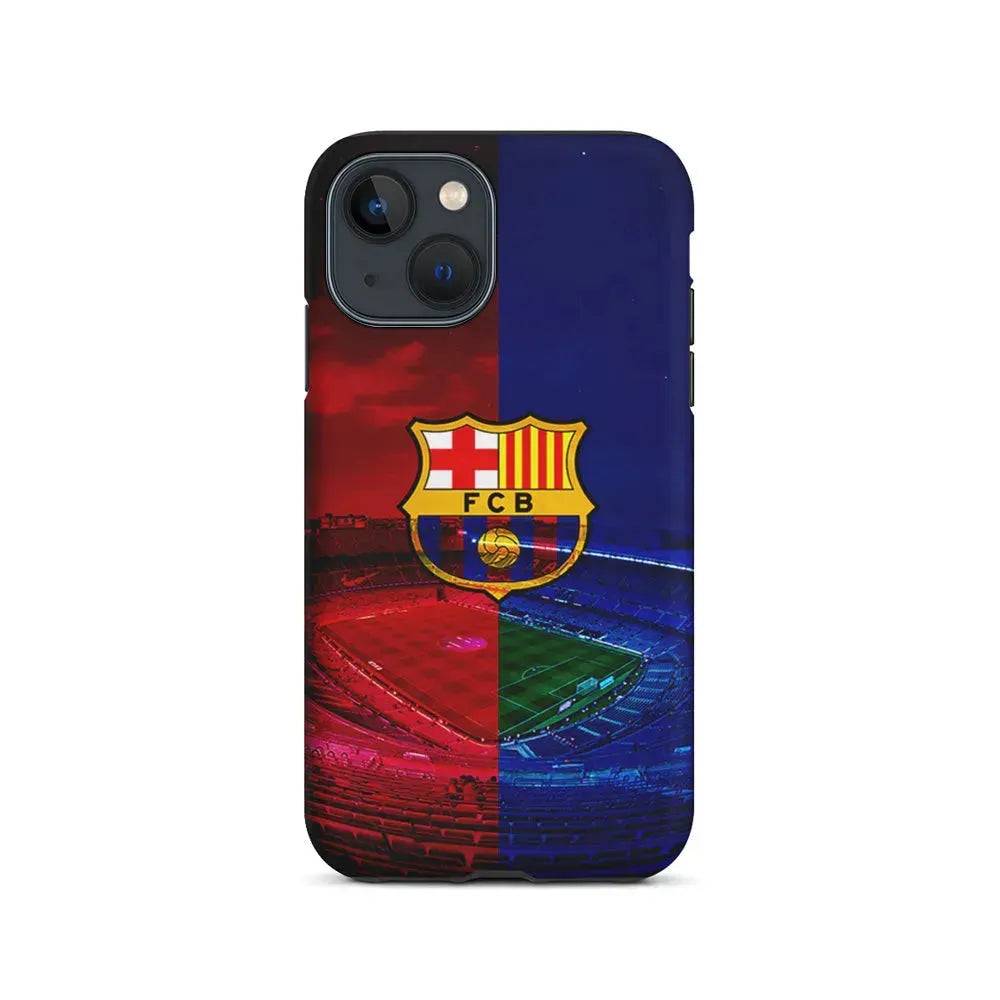 FC Barcelona Stadium iPhone 13 Mini Case-2 in 1 Tough Case-Xtracase