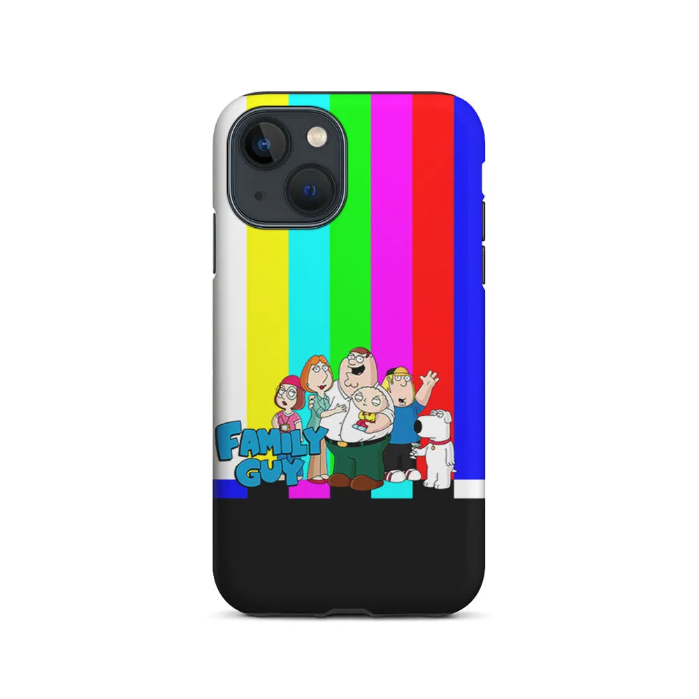 Family Guy Colorful iPhone 15 Plus Case-2 in 1 Tough Case-Xtracase