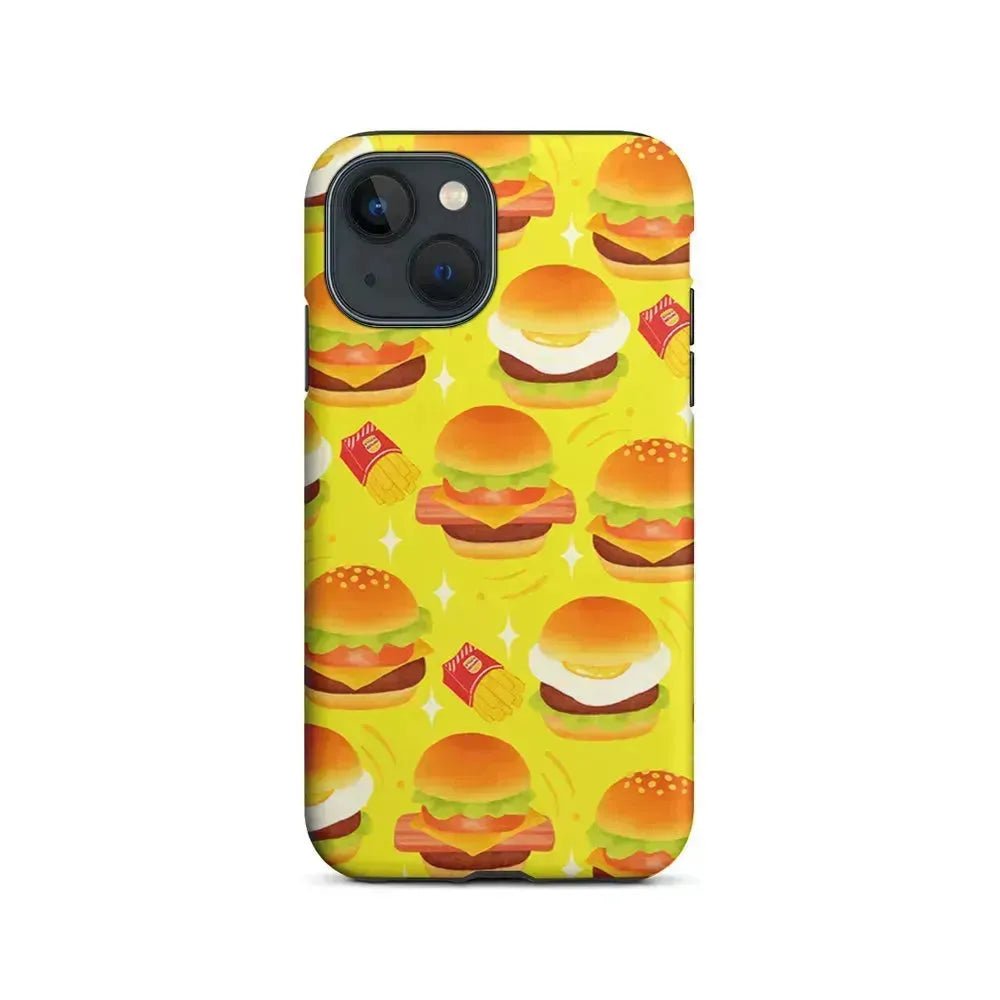 Fast Food Snack Burger iPhone 13 Mini Case-2 in 1 Tough Case-Xtracase