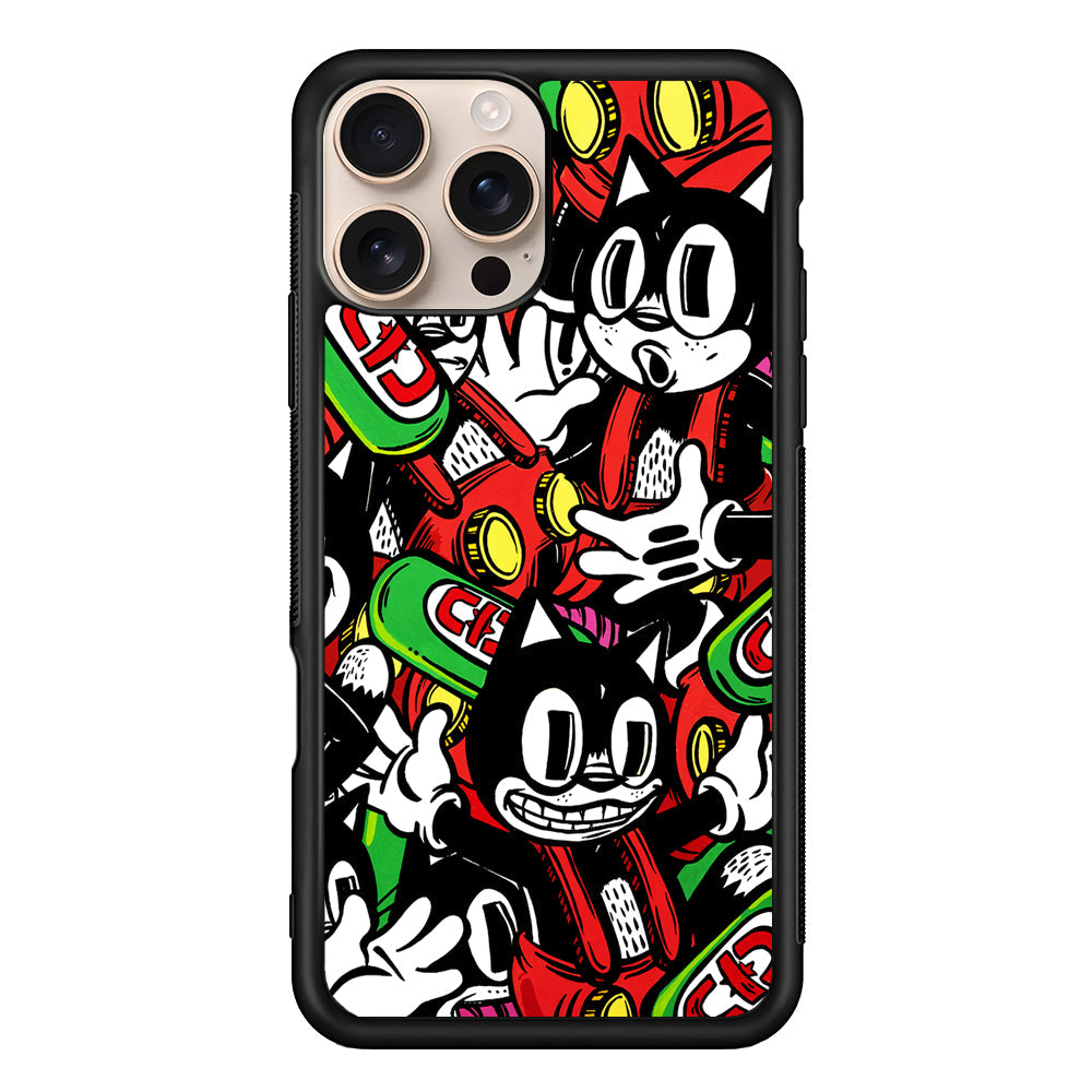 Felix The Cat Club Party iPhone 16 Pro Max Case - iPhone 16 Pro Max