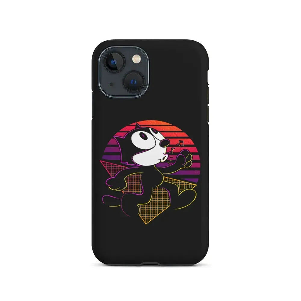 Felix The Cat Whistling iPhone 13 Mini Case-2 in 1 Tough Case-Xtracase