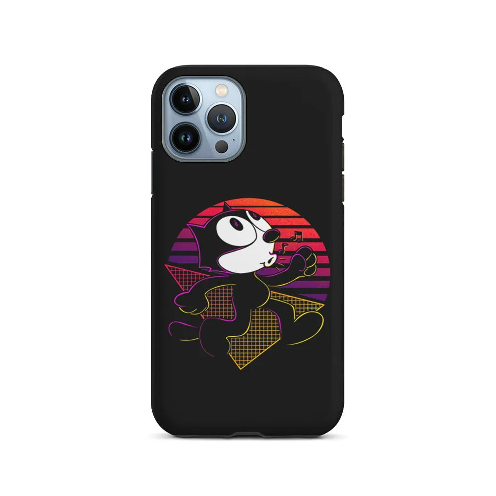 Felix The Cat Whistling iPhone 13 Pro Case-2 in 1 Tough Case-Xtracase