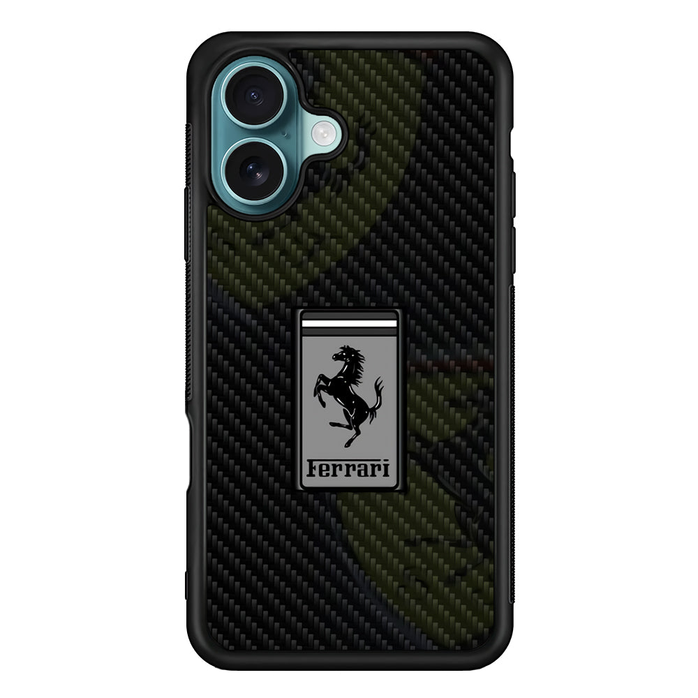 Ferrari Silvery Touch iPhone 16 Case - Xtracase