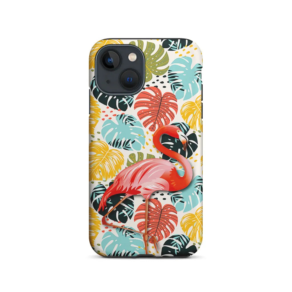 Flamingo Stand in Beauty iPhone 15 Case-2 in 1 Tough Case-Xtracase