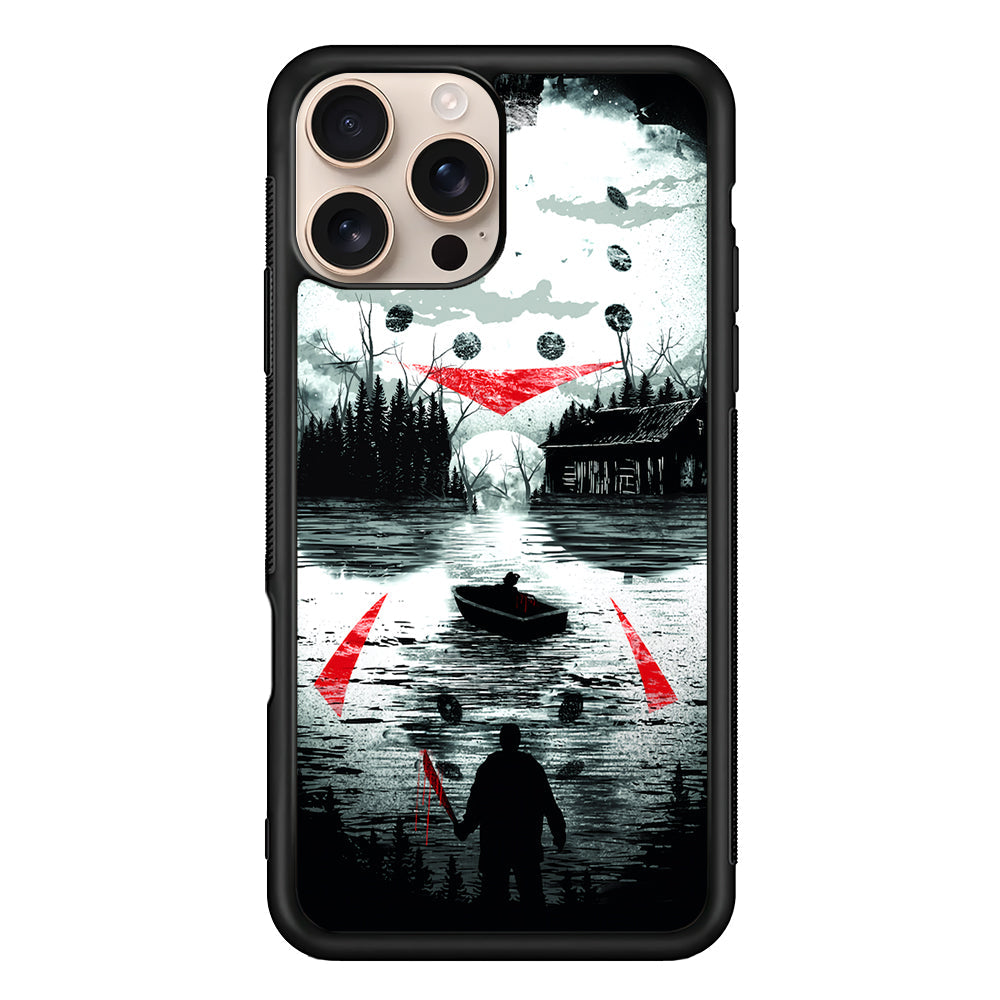 Friday the 13th Silhouette Mask iPhone 16 Pro Max Case - iPhone 16 Pro Max