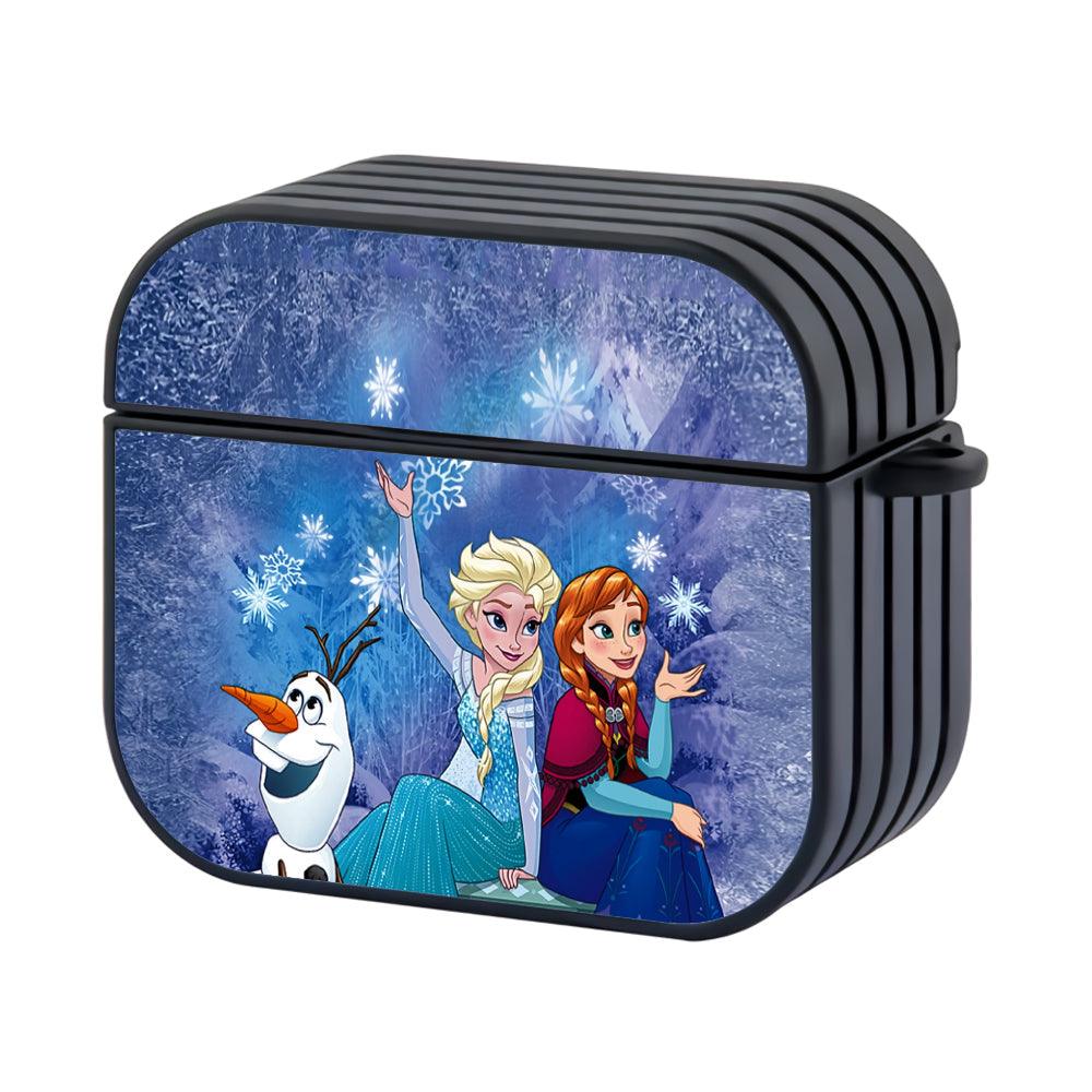 Frozen Together in Snowy Weather Hard Plastic Case Cover For Apple Airpods 3-Xtracase