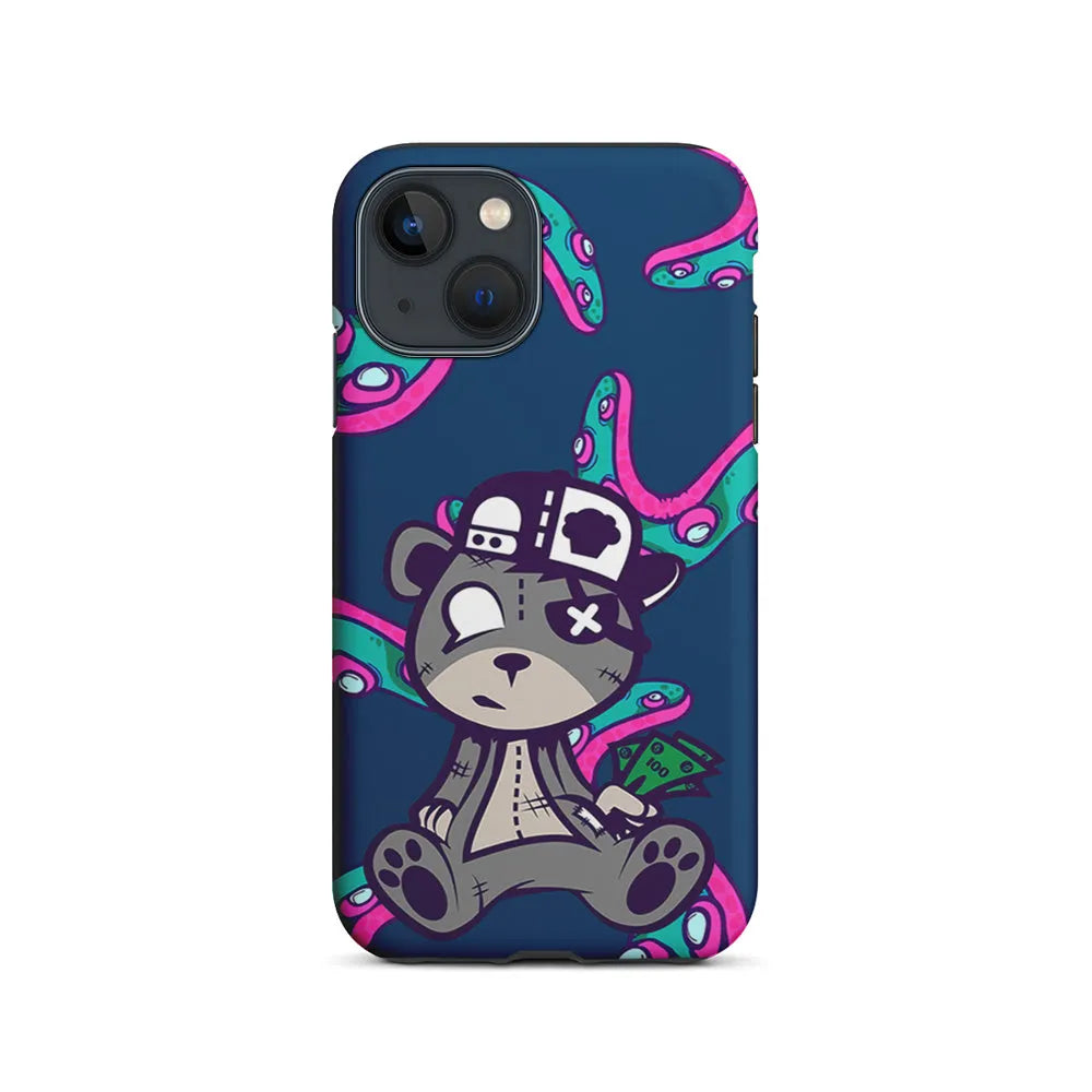 Gangsta Bear Need The Money iPhone 15 Case-2 in 1 Tough Case-Xtracase