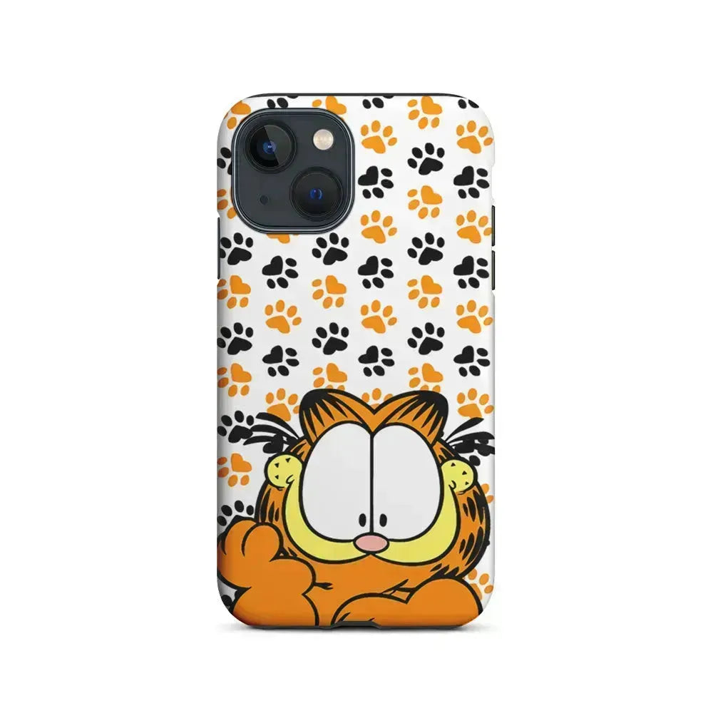Garfield And His Footprints iPhone 13 Mini Case-2 in 1 Tough Case-Xtracase