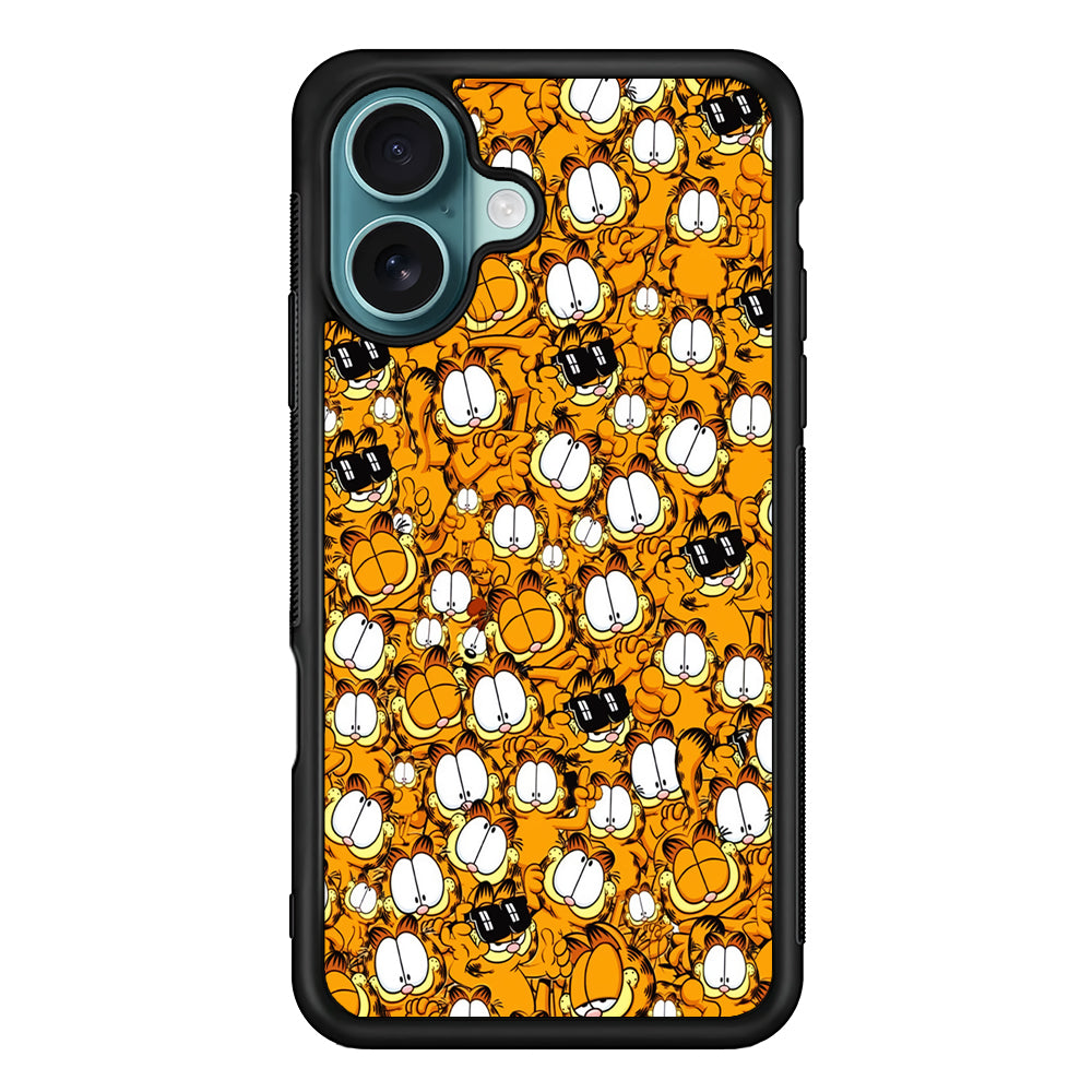 Garfield Cartoon Collage iPhone 16 Case - Xtracase