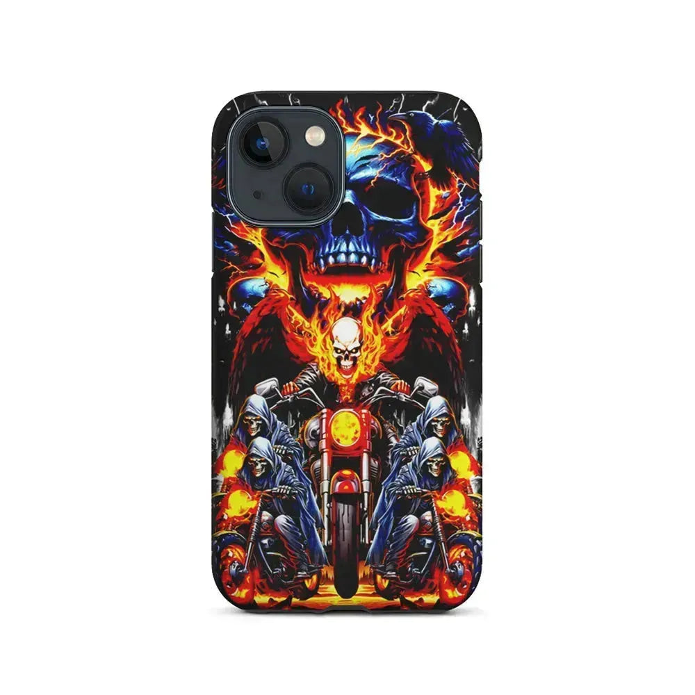 Ghost Rider and His Troops iPhone 13 Mini Case-2 in 1 Tough Case-Xtracase