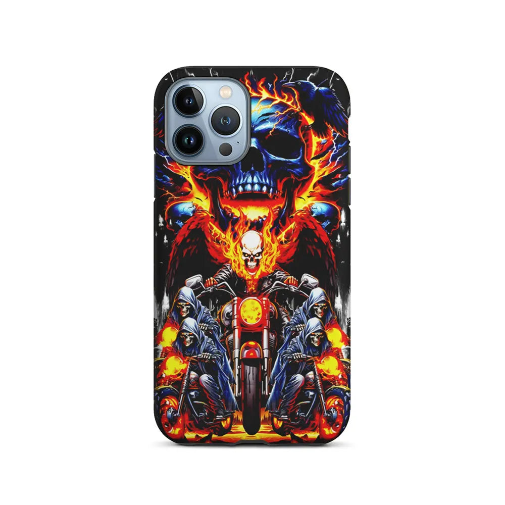 Ghost Rider and His Troops iPhone 13 Pro Max Case-2 in 1 Tough Case-Xtracase